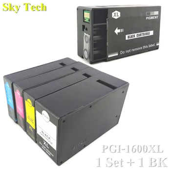 1 Комплект + 1 пр. хр. Съвместими касети с мастило за PGI1600XL PGI-1600XL, подходящи за принтер Canon MAXIFY MB2060 MB2360 и т.н