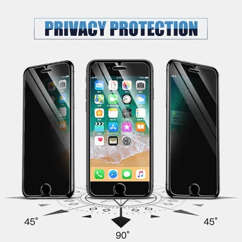 100D HD anti-spyware Закалено Стъкло За iPhone 13 12 mini 11 Pro XS Max XR Защитно Фолио За Екран неприкосновеността на личния живот на iPhone 7 8S Plus SE 2020 Стъкло