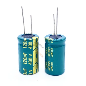 12 ~ 100 бр./лот 400 120 icf висока честота нисък импеданс 400 120 icf алуминиеви електролитни кондензатори размер 18*30 20%