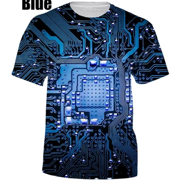 2022 Мъжки тениски с 3D-принтом, риза в стил хип-хоп с къси ръкави в стил харадзюку