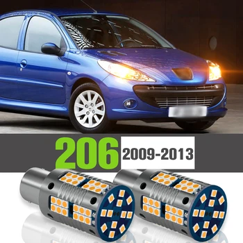 2x Led Указател на Завоя Аксесоари Лампа За Peugeot 206 206+ 2009-2013 2010 2011 2012