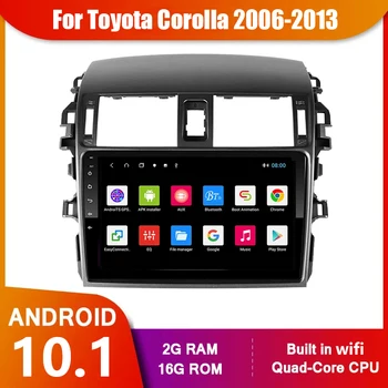 Android 11 2Din Авто Радионавигационный GPS Мултимедиен плейър За Toyota Corolla E140 E150 2006 2007-2013 2 din стерео DVD