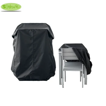 Cnsjmade Дървен калъф за стола и масата, черен цвят 100x90x90 см калъф за градинска мебел, водоустойчив калъф за градинска мебел