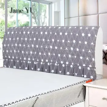 JaneYU Индивидуална памучен яке в европейски стил с одеяло с дължина 1,5/1,8 м, покривало за легло от масивна дървесина, мека еластична чанта-калъф успоредно