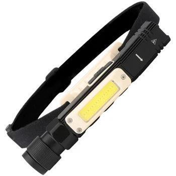 Led Фенерче Ултра Ярък 3000ЛМ Водоустойчив COB + XPE Светлина USB Акумулаторна Лампа Опашката Магнит Работна Лампа Обрат Вградена Батерия