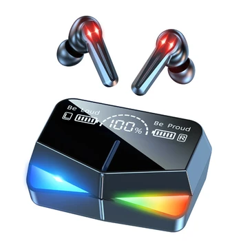 M28 Bluetooth 5.1 Безжични Слушалки Натиснете Слушалки Стерео Музикални Игри Слушалки Спортни Водоустойчива за iPhone и Android