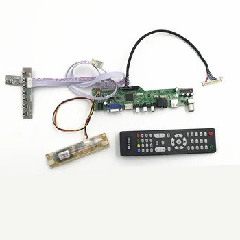 VGA AV Аудио USB TV LCD TV Такса Контролер за 1366x768 18,5 инча HT185WX1-100 2CCFL LVDS LCD шофьор на такси
