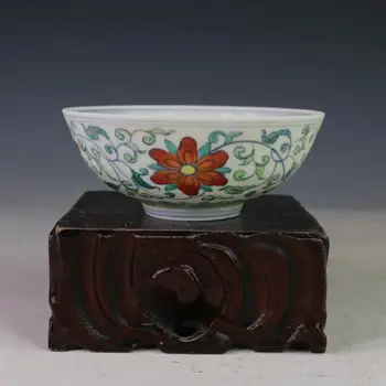 Антични порцеланова купа MingDynasty, цветна ваза за цветя, Ръчно рисувани, Събиране и Украса, Безплатна доставка