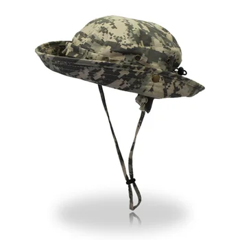 Годишният камуфлаж Cap риболов, лов, туризъм тактическа шапка на къмпинг, планинарство шапка UV-защита на джунглата шапка сгъваема военни шапки