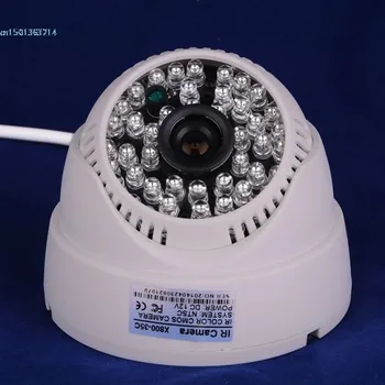 Гореща 750TVL CMOS Цветна IR камера за наблюдение Видео Видеонаблюдение Куполна Домашна Закрит