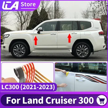Декоративни Цветни Ленти с Изображение На Кръста За Toyota Land Cruiser 300 2022 Body Color Bar Стикер LC300 Актуализиране на Външния Вид на