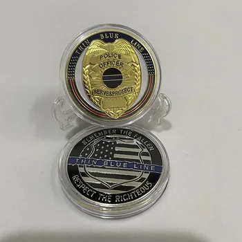 Дяволската Куче Икона на Морската полиция САЩ Възпоменателна Монета Айде Колекция от Златни Монети Гореща Точка Боя Иконата Медал Предизвикателство Монета