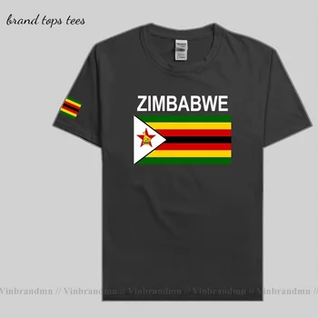 Зимбабве мъжка тениска потници национален отбор тениска 100% памук тениска облекло тениска държава спортна ЦИЕ Езимбабве Зимбабвийский
