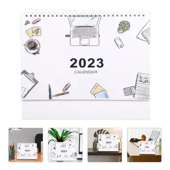 Календар 2023 Настолен Планер Постоянен Месечен Маса Настолни Календари График Планиране На Офис Палатка Тенис На Година На Заека