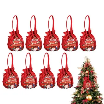 Коледните Чанти За Предложения Коледна Чанта С Дръжка Сладък Дядо Коледа, Снежен Човек Подаръчни Торбички За Подаръци Подаръци За Закупуване Коледна Част