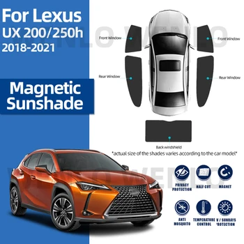 Магнитен Авто Козирка За Lexus UX 2018-2021 Защита на Детето Авто Козирка Automobile Странични алуминиева Дограма, Щори и Аксесоари Лятна Защита