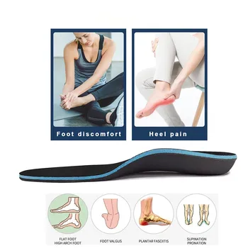 ортопедични стелки с поддръжка на свода на стъпалото 3 см, за мъже с плоски стъпала XO-leg ежедневни спортни стелки за подобряване на выворота крака