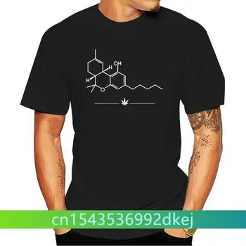 плат Характер тениска Високо качество на THC Химично Уравнение Растение Дим 420 Трева Трева Гърне Нормален Къс Ръкав за мъже Евро Размера на