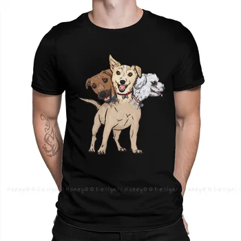 Триглав кученце Кучето Мем Тениска Cerberus Класически Crewneck Памучни Мъжки Тениски С Кръгла Яка Облекло Оригинална Риза