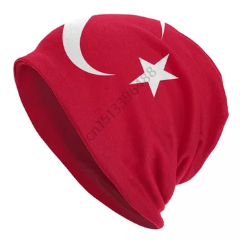 Турция Флаг Капачка На Капака На Двигателя Възли Шапки За Мъже За Жени Страхотен Унисекс Възрастни Зимни Топли Skullies Шапки, Шапки