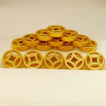 Чисто 24-КАРАТОВО 999 Жълто Злато 3D Мъже, Жени Щастливата Монета Камео