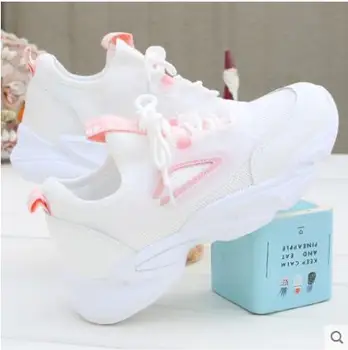 Японска Сладка Лолита маратонки сърцето на Жената бяха застреляни Колеж Лолита Обувки, Обувки на платформа маратонки на платформа